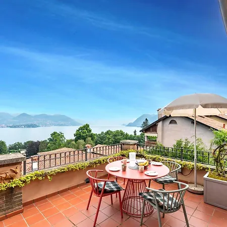 Il Dipinto Sul Lago Stresa Center: Terrace, Garden And Privare Garage - Happy Rentals Nyaraló